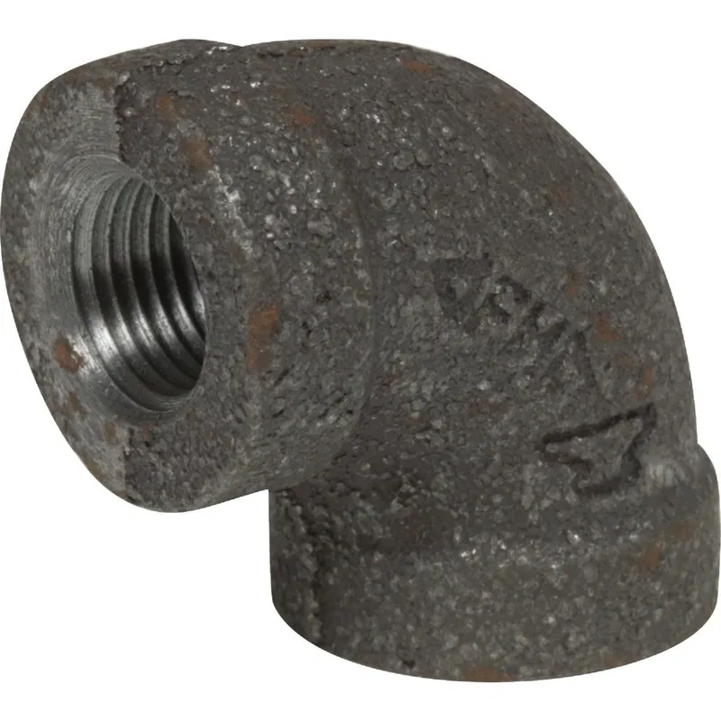 Anvil 8700123808 1 In. 90 Deg. Malleable Black Iron Elbow (1/4 Bend)