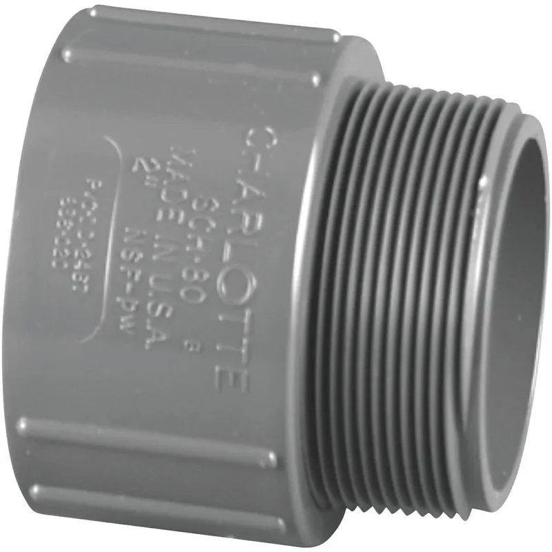 Charlotte Pipe PVC081091200HA 1-1/4 In. Schedule 80 Male PVC Adapter