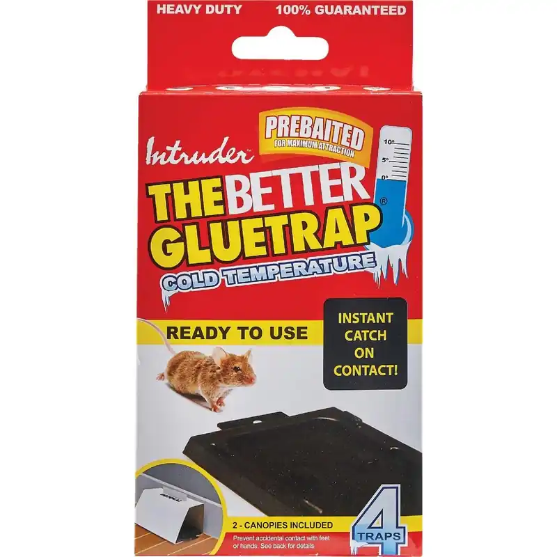 Intruder 17505 The Better Glue Trap Cold Temperature Mouse Trap 4-Pack