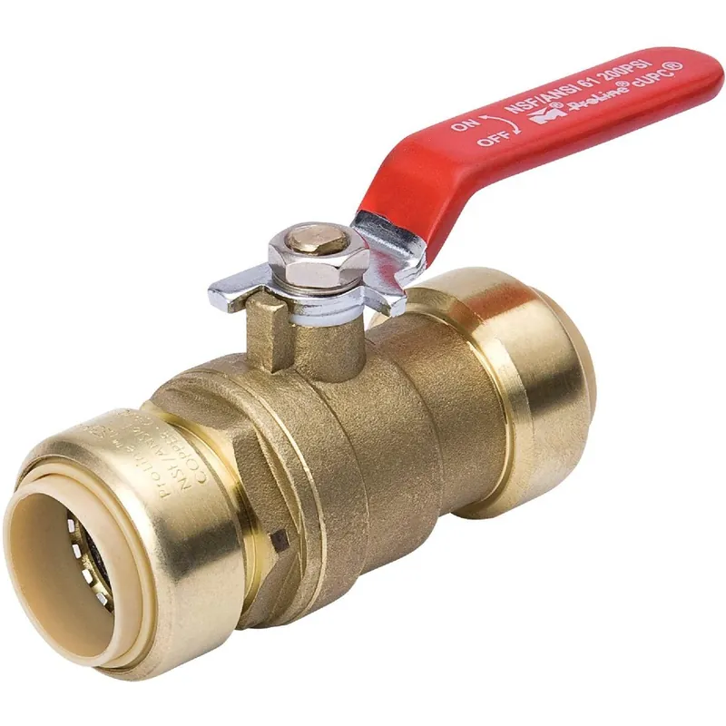 ProLine 1107-063 1/2 In. Brass Push-Fit Full Port Ball Valve
