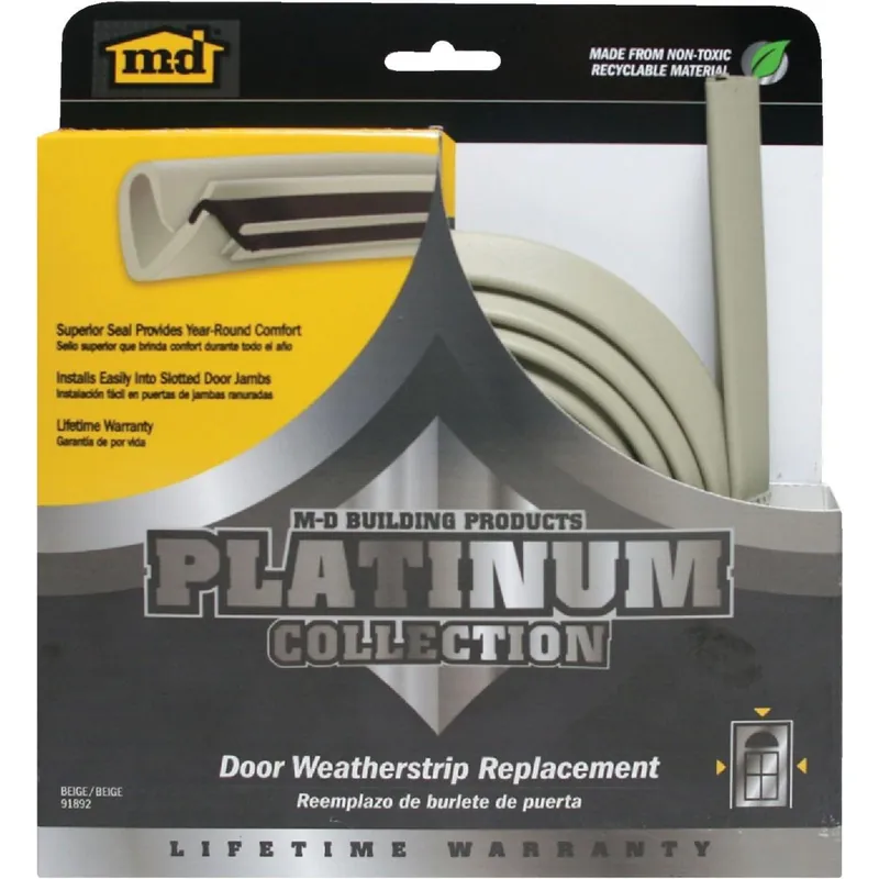 M-D 91892 84 Beige Door Jambs Weatherstrip Replacement