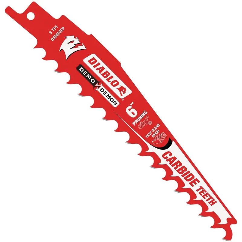 Diablo DS0603CP Demo Demon 6 In. 3 TPI Carbide Pruning Reciprocating Saw Blade