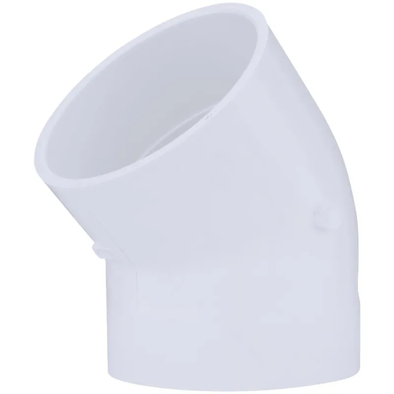 Charlotte Pipe PVC023092000HA 4 In. Slip x Slip Schedule 40 45 Deg. PVC Elbow (1/8 Bend)