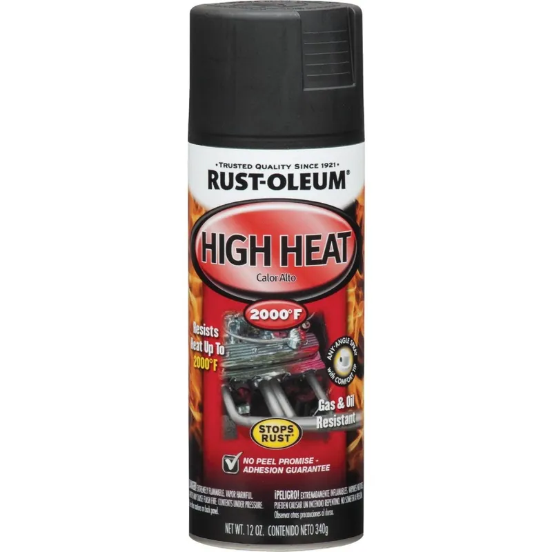Rust-Oleum 248903 Stops Rust Flat Black High Heat Spray Paint