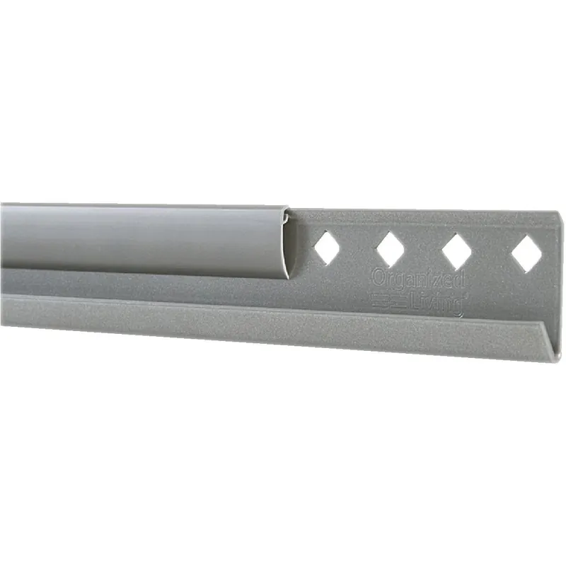 Organized Living 7913454245 FreedomRail 42 In. Nickel Horizontal Hanging Rail with Cover