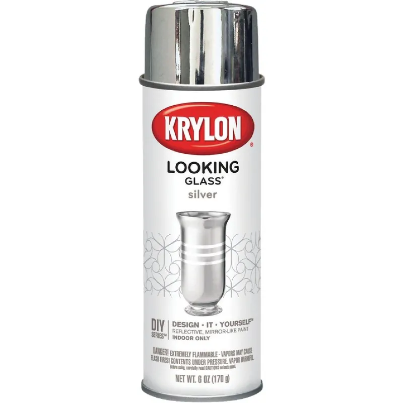 Krylon 9033 LOOKING GLASS 6 Oz. Reflective Spray Paint Silver