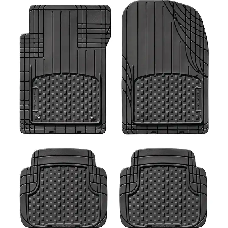WeatherTech 11AVMSB Trim-to-Fit Black Rubber Floor Mat (4-Piece)