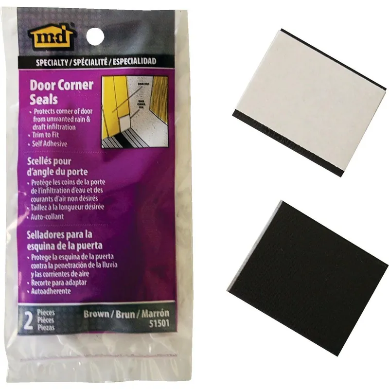 M-D 51501 Foam Door Corner Wedges 1-3/4 In. W. x 1-1/4 In. H. (2-Pack)