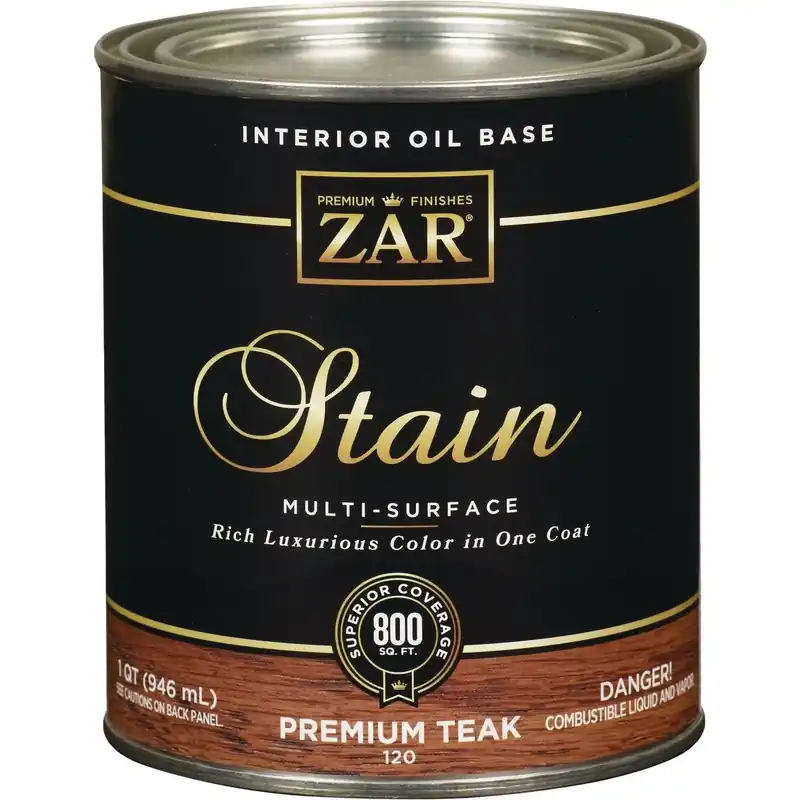 ZAR 12012 UGL12012 Oil-Based Wood Stain Premium Teak 1 Qt. Replacement MPN