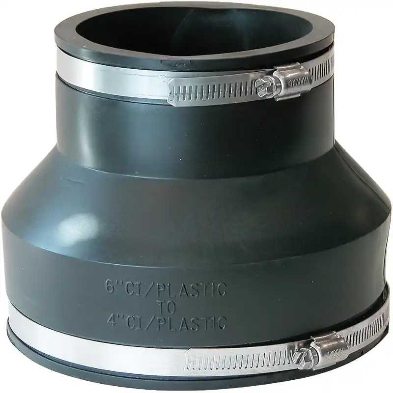 Fernco P1056-64 Flexible PVC Coupling (6 In. x 4 In.)