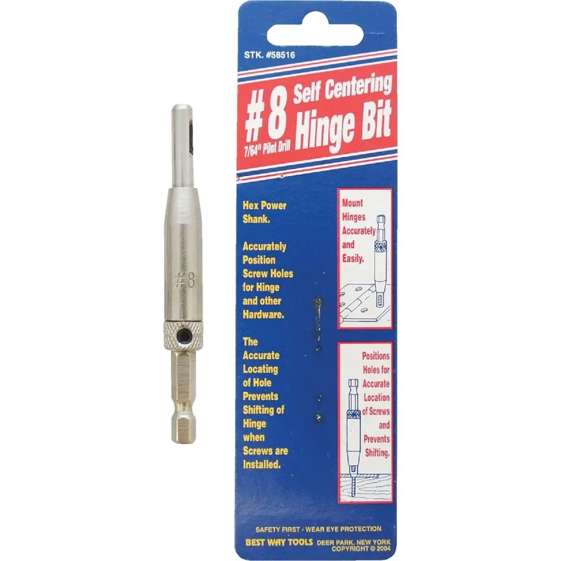 Best Way Tools 58516 #8 7/64 In. Hinge Drill Bit