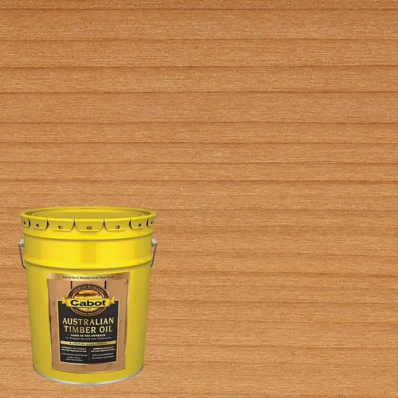 Cabot 140.0003457.008 Australian Timber Oil Translucent Exterior Oil Finish Amberwood 5 Gal.