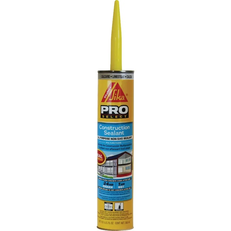 Sika 515308 Sikaflex Sika 10.1 Oz. Pro Select Construction Polyurethane Sealant Limestone