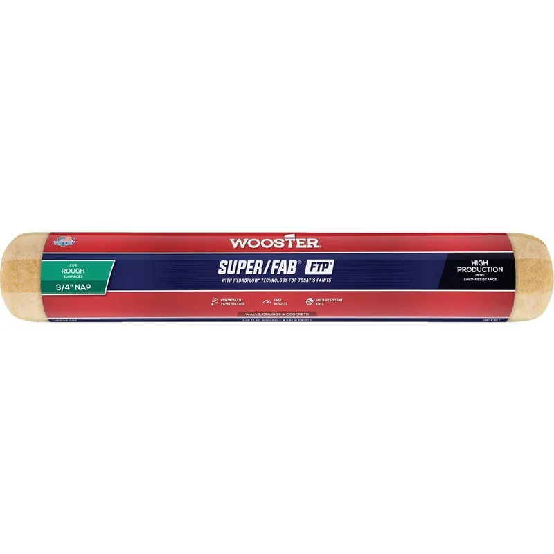 Wooster Brush RR925-18 Wooster Super/Fab FTP 18 In. x 3/4 In. Knit Fabric Roller Cover