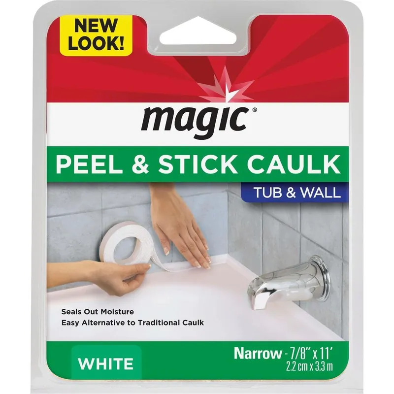 Magic 3014 Caulk Strip 7/8 In. x 11 Ft. White