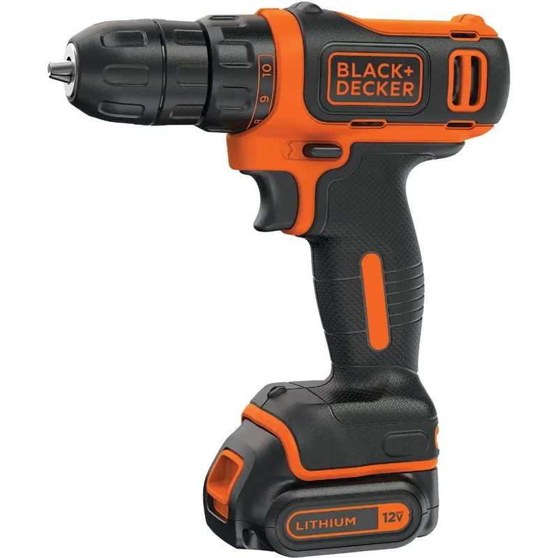 Black & Decker BDCDD12C 12-Volt MAX Lithium-Ion 3/8 In. Cordless Drill Kit