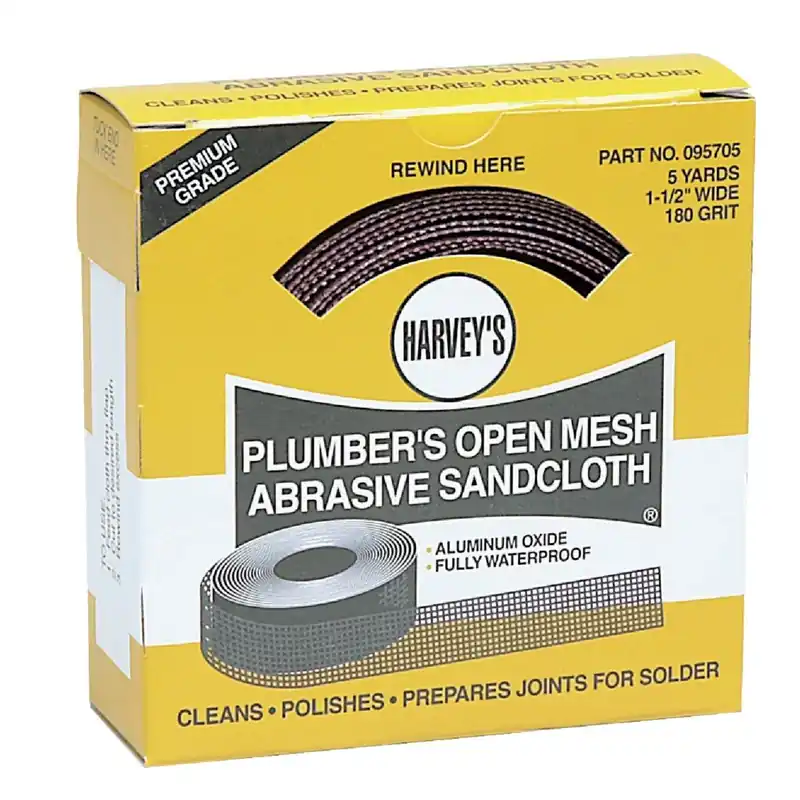 Harvey 095705 Plumber's Open Mesh Abrasive Sand Cloth 1-1/2 In. x 6 Yd.