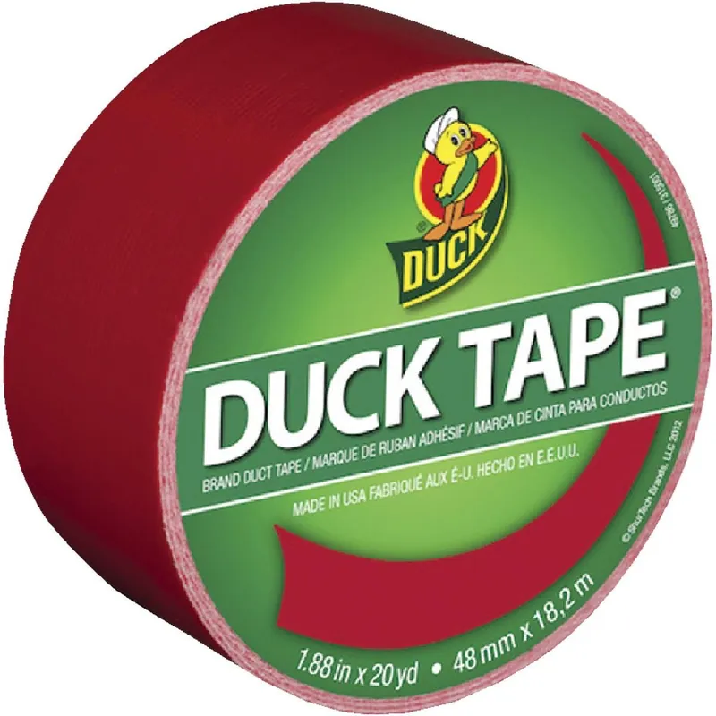 Duck Brand 1265014 SHT1265014 1.88 In. x 20 Yd. Colored Duct Tape, Red