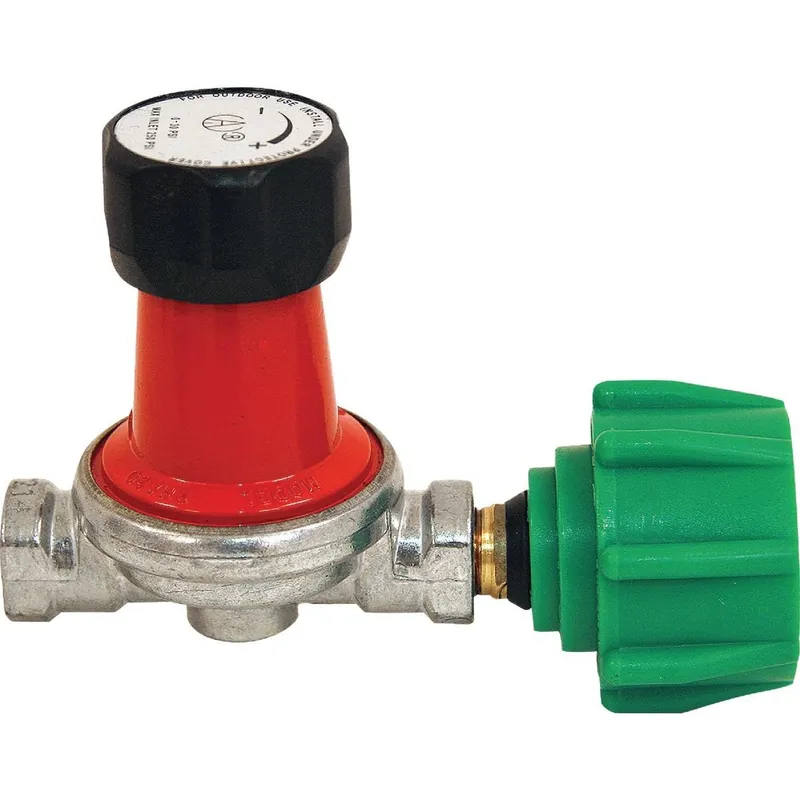 Bayou Classic 7850 1/4 In. x 1/4 In. Steel Adjustable Gas Regulator