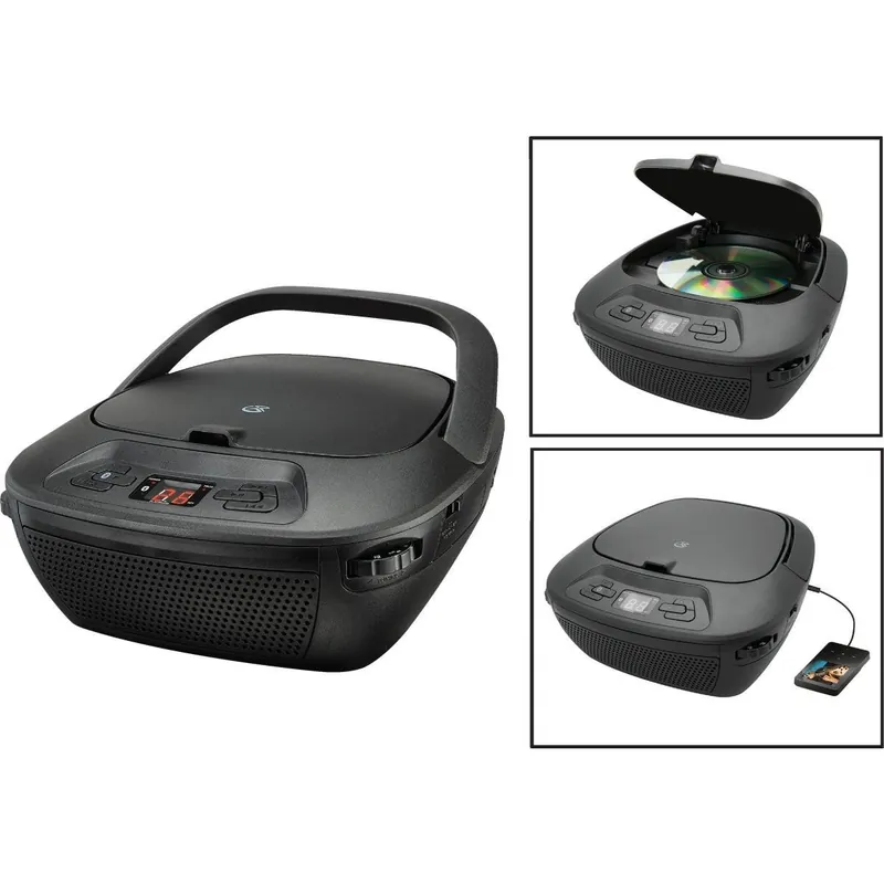 GPX BCB119B Bluetooth CD Fm Boombox
