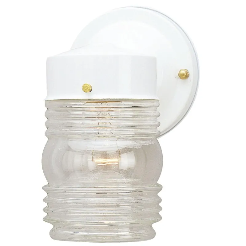 Home Impressions IOL20WH White Incandescent Type A Outdoor Wall Light Fixture