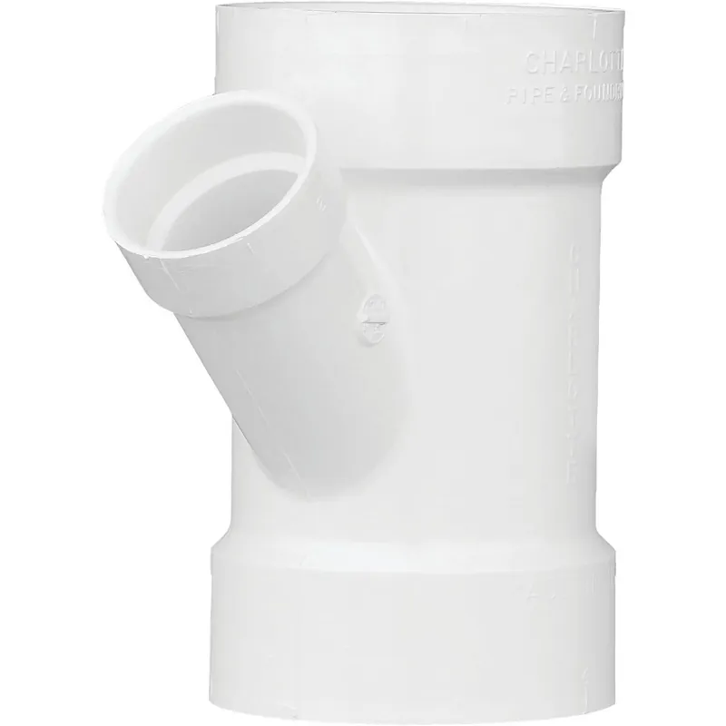 Charlotte Pipe PVC006011800HA 4 In. x 2 In. Schedule 40 DWV Reducing PVC Wye