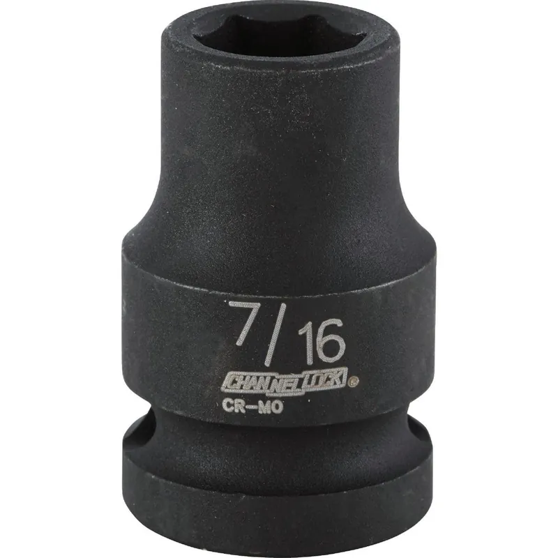 Channellock 313149 1/2 In. Drive 7/16 In. 6-Point Shallow Standard Impact Socket