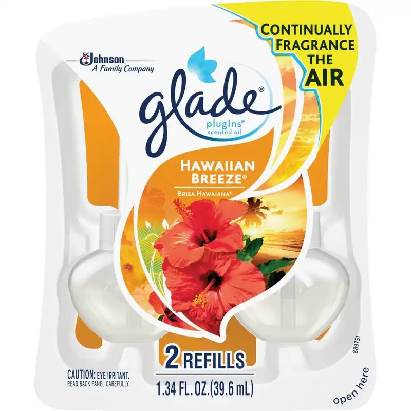 Glade 21749 PlugIns Hawaiian Breeze Scented Oil Refill (2-Count)