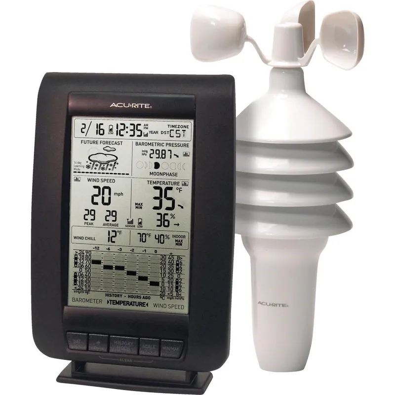 Acurite 00634A3 Acu-Rite Wind Weather Center Weather Station
