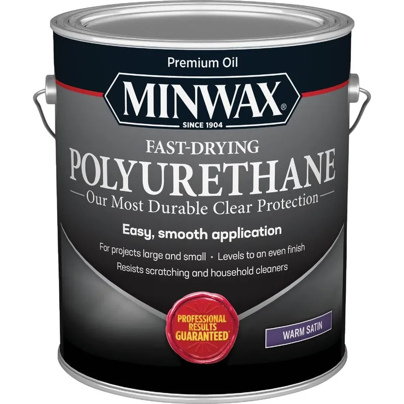 Minwax 71028000 Satin Fast-Drying Interior Polyurethane 1 Gal.