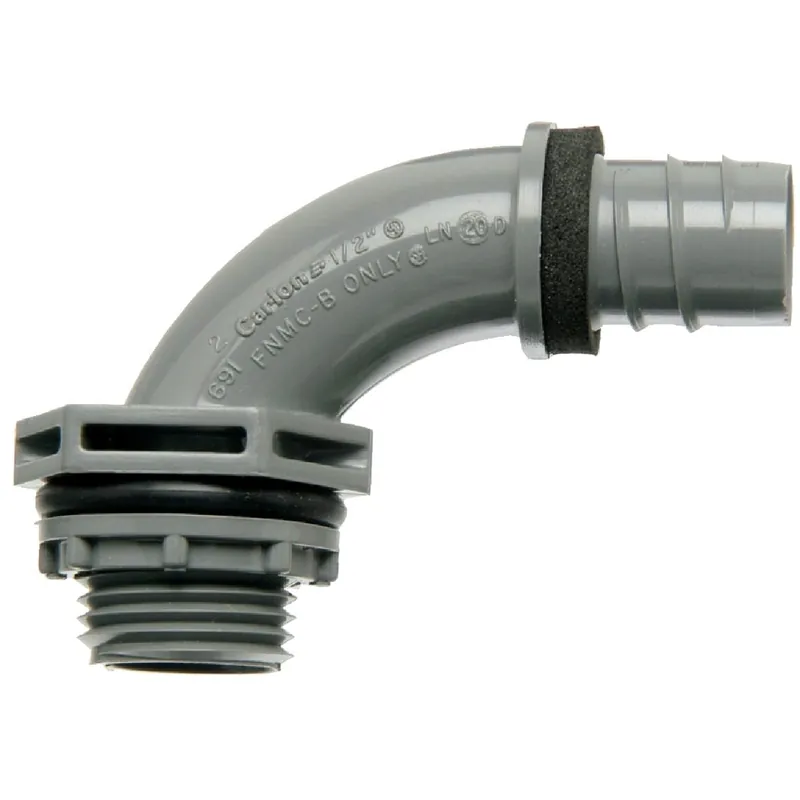 ABB LN20DACTN Carlon 1/2 In. 90 Deg Non-Metallic Liquid Tight Fitting