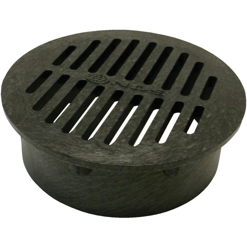 NDS 40 NDS40 Black PVC Round Grate