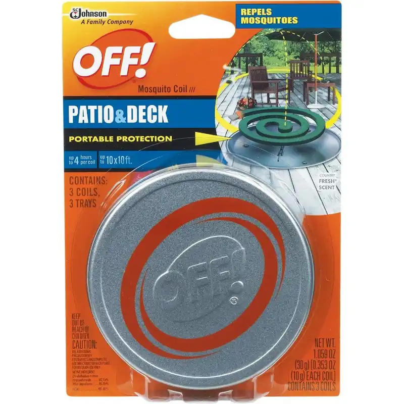 OFF! 75204 Patio & Deck Mosquito Repellent Coil (3-Pack) Replacement MPN