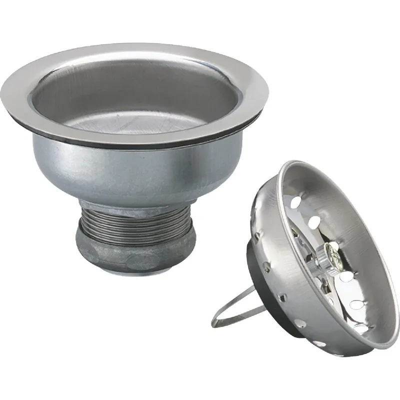 Keeney 1443SS 3-1/2 in. to 4 in. Stainless Steel Basket Strainer Assembly