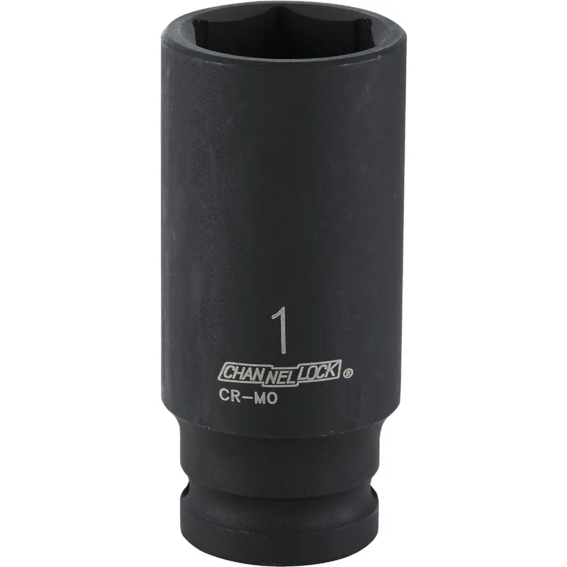 Channellock 314722 1/2 In. Drive 1 In. 6-Point Deep Standard Impact Socket