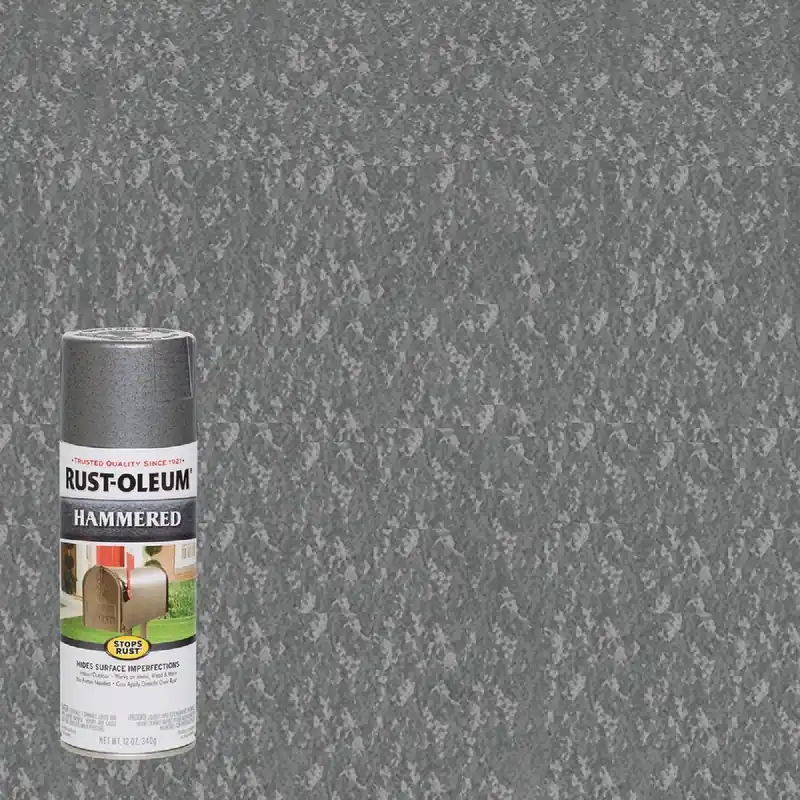 Rust-Oleum 7214830 Gray Metallic 12 Oz. Hammered Finish Spray Paint