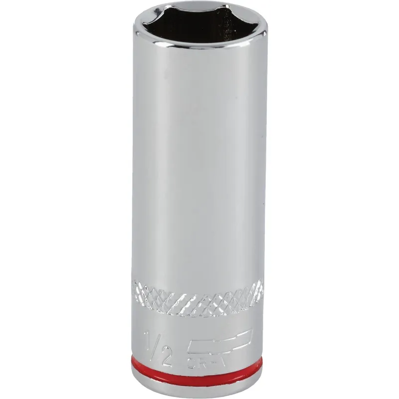 Channellock 397938 1/4 In. Drive 1/2 In. 6-Point Deep Standard Socket