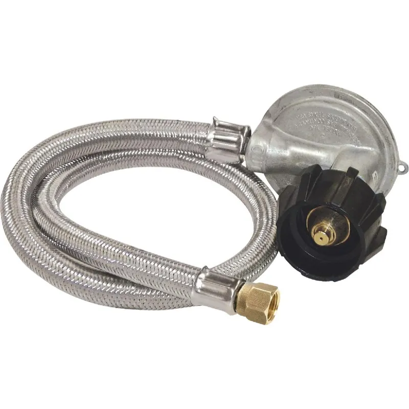Bayou Classic M5LPH Low Pressure LP Hose 36 In. Preset Regulator