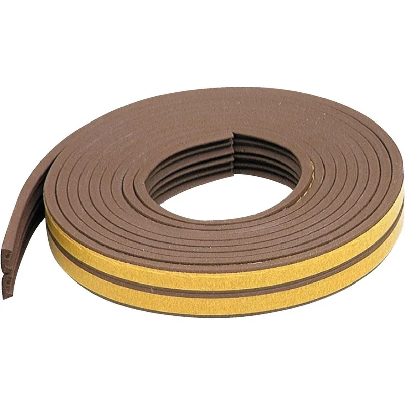 M-D 02592 Brown 17 Ft. 3/8 In. Extreme Temp Small Gap Rubber Weatherstrip