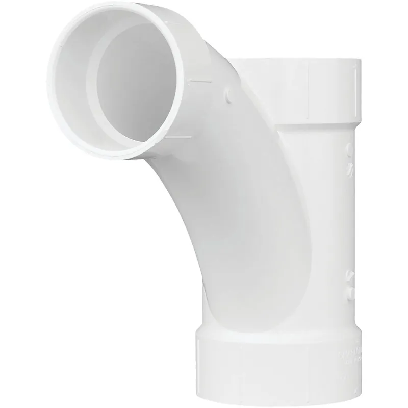 Charlotte Pipe PVC005021800HA 4 In. X 4 In. X 3 In. Reducing Tee-Wye PVC Tee