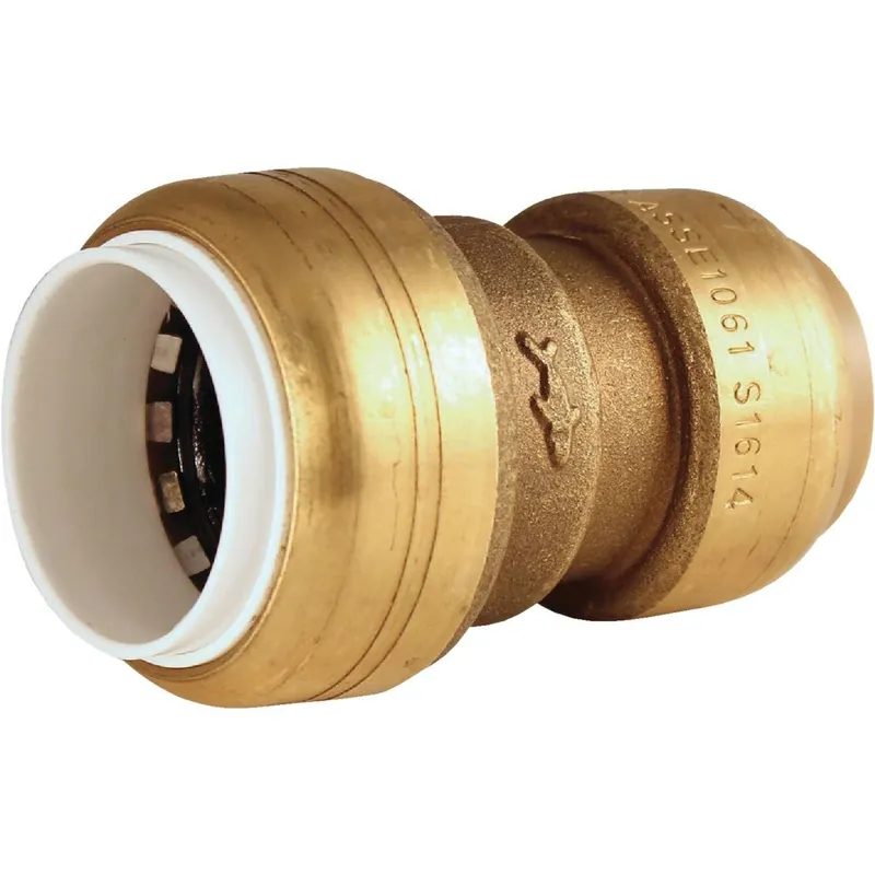 SharkBite UIP4008A 1/2 In. CTS X PVC Brass Push-to-Connect Coupling