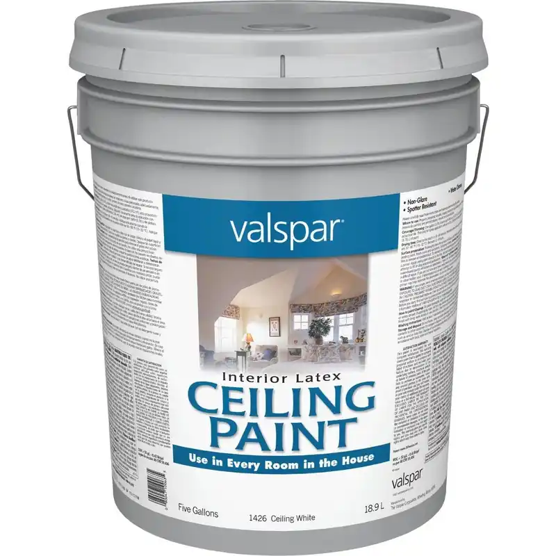 Valspar 028.0015029.008 Valspar Latex Flat Ceiling Paint White 5 Gal. Replacement MPN