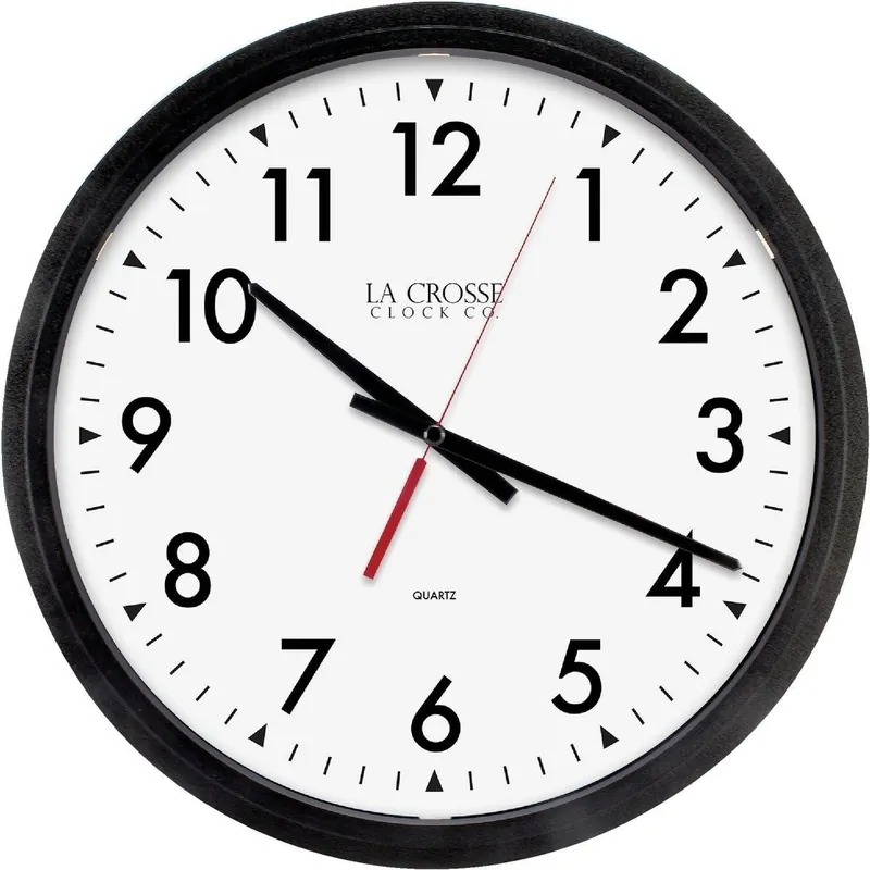 La Crosse Technology 404-2636-INT Commercial Quartz Wall Clock
