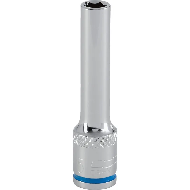 Channellock 350818 1/4 In. Drive 5 mm 6-Point Deep Metric Socket