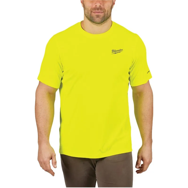 Milwaukee 414HV-M Workskin Medium High Visibility Short Sleeve Men's Lightweight Performance Shirt