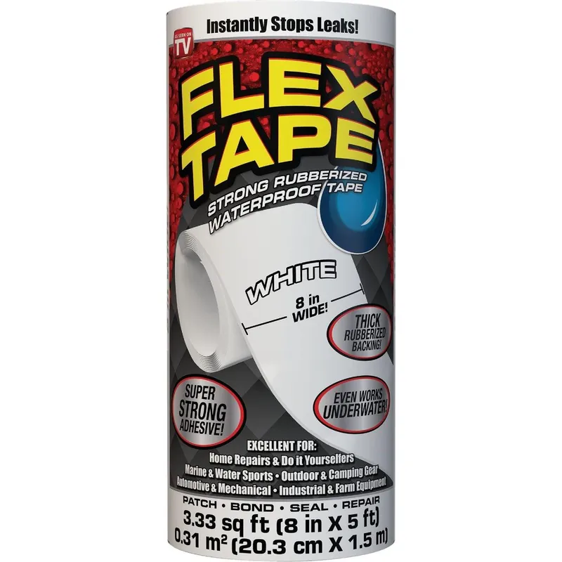 Flex Tape TFSWHTR0805 Repair Tape 8 In. x 5 Ft. White