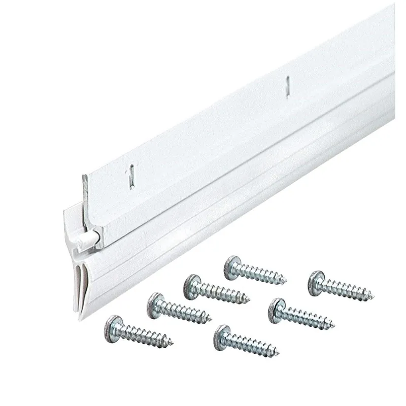 M-D 05215 M-D 1-1/4 In. x 36 In. White Aluminum & Vinyl Door Sweep