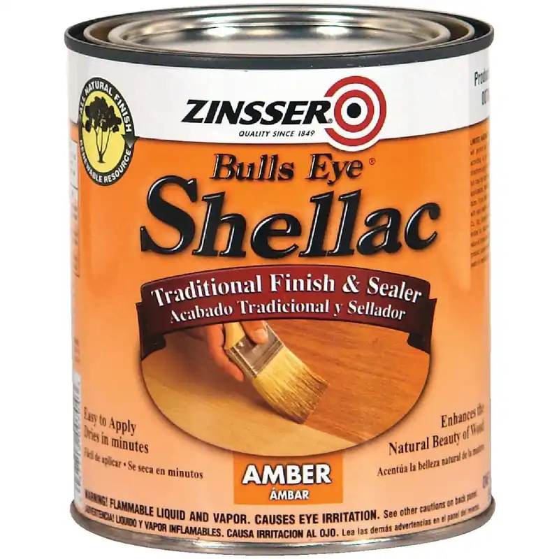 Zinsser 704H Bulls Eye Amber Shellac Quart
