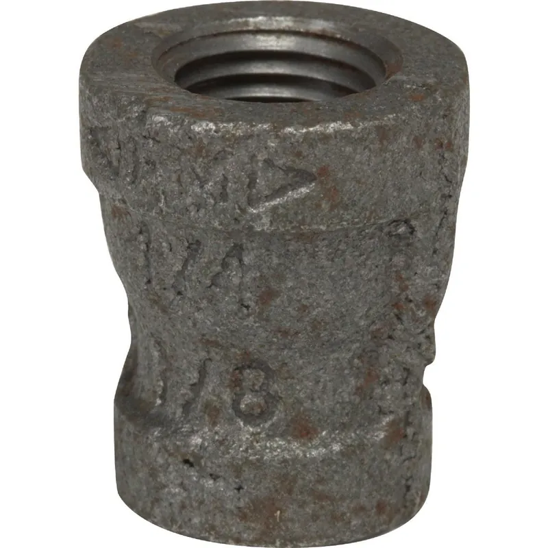 Anvil 8700134003 Malleable Black Iron Reducing Coupling 1/2 In. x 3/8 In.