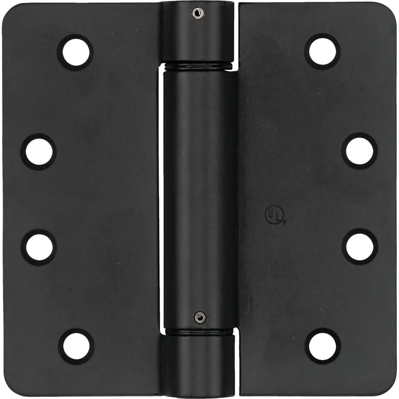 National N350850 4 In. Oil Rubbed Bronze 1/4 In. Radius Spring Door Hinge